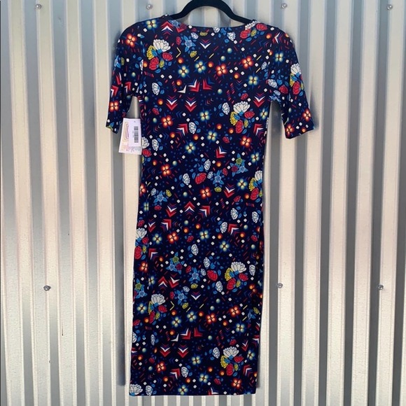 NWT Lularoe Julia Print Dress XXS - Picture 7 of 7